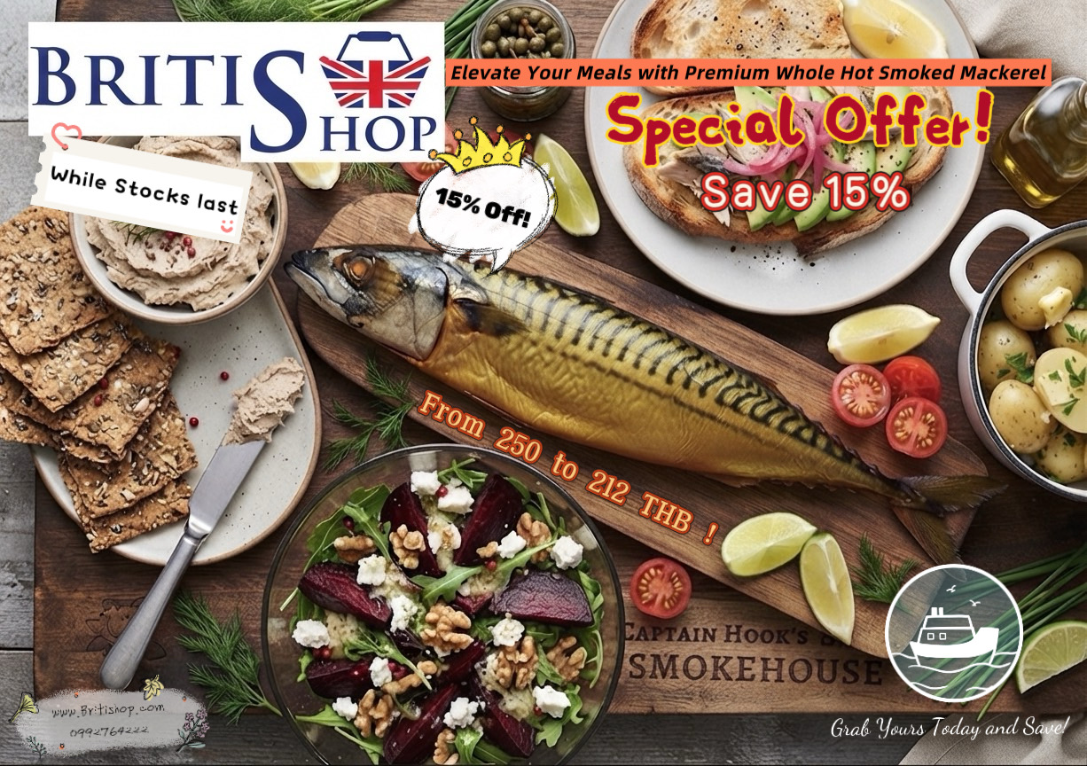 Hot smoked Mackerel 15%