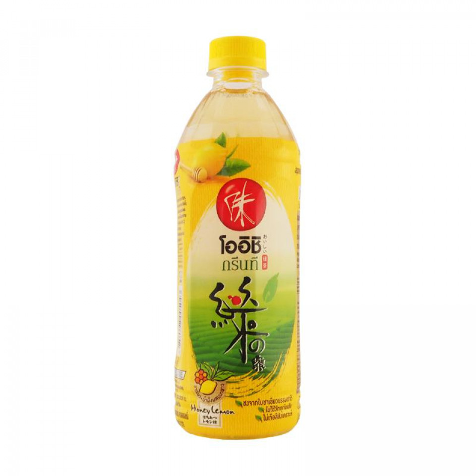 Oishi Green Tea honey lemon Flavour 500ml. at Thailand