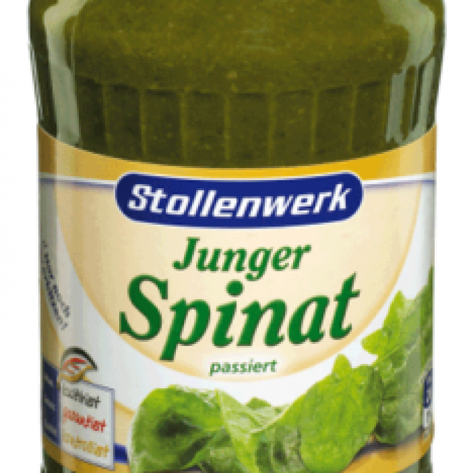 Sieved Spinach (Jungar Spinat) - 650g -WHS at German Dragon, Thailand