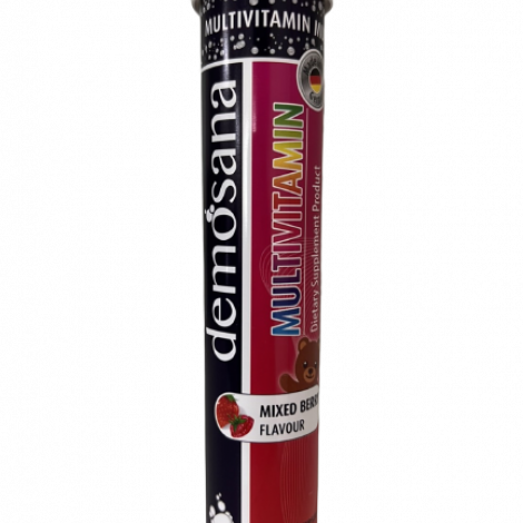 4005292011068-Demosana Effervescent Vitamin Tablets - Multivitamin - Mixed Berry Flavour - WHS