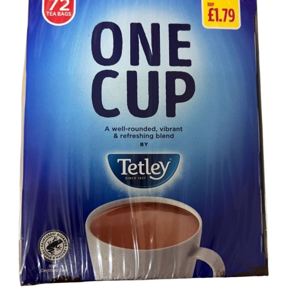 Tetley One Cup Tea Bags 72 Pack