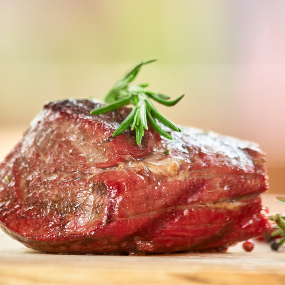 Roast beef whole (approximate weight 23 kg ) price 670 B per kg at