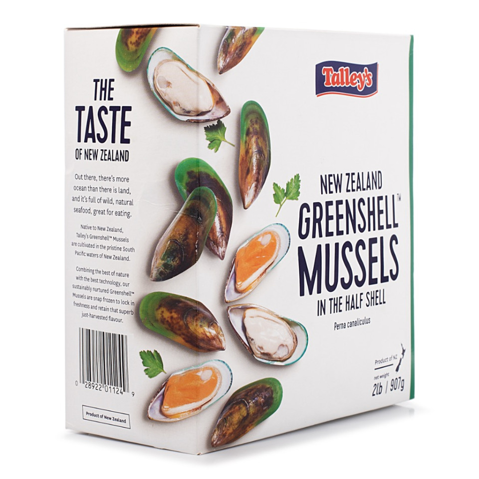 Talley - New zealand half shell mussel 1kg at BritiShop, Thailand