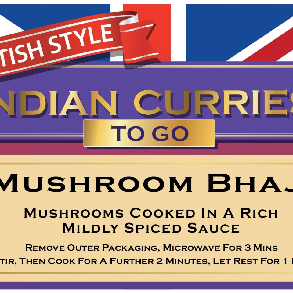 Mushroom Bhaji - British Indian Curries To Go ที่ บริทิช็อป ประเทศไทย