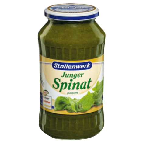 12 jars x SIEVED SPINACH (Junger Spinat) 650g