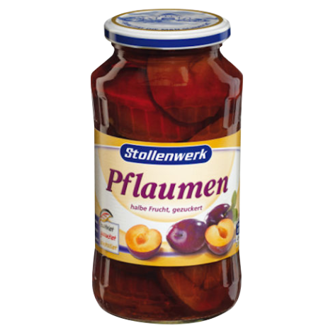 12 jars x Plums (Pflaumen) 680g