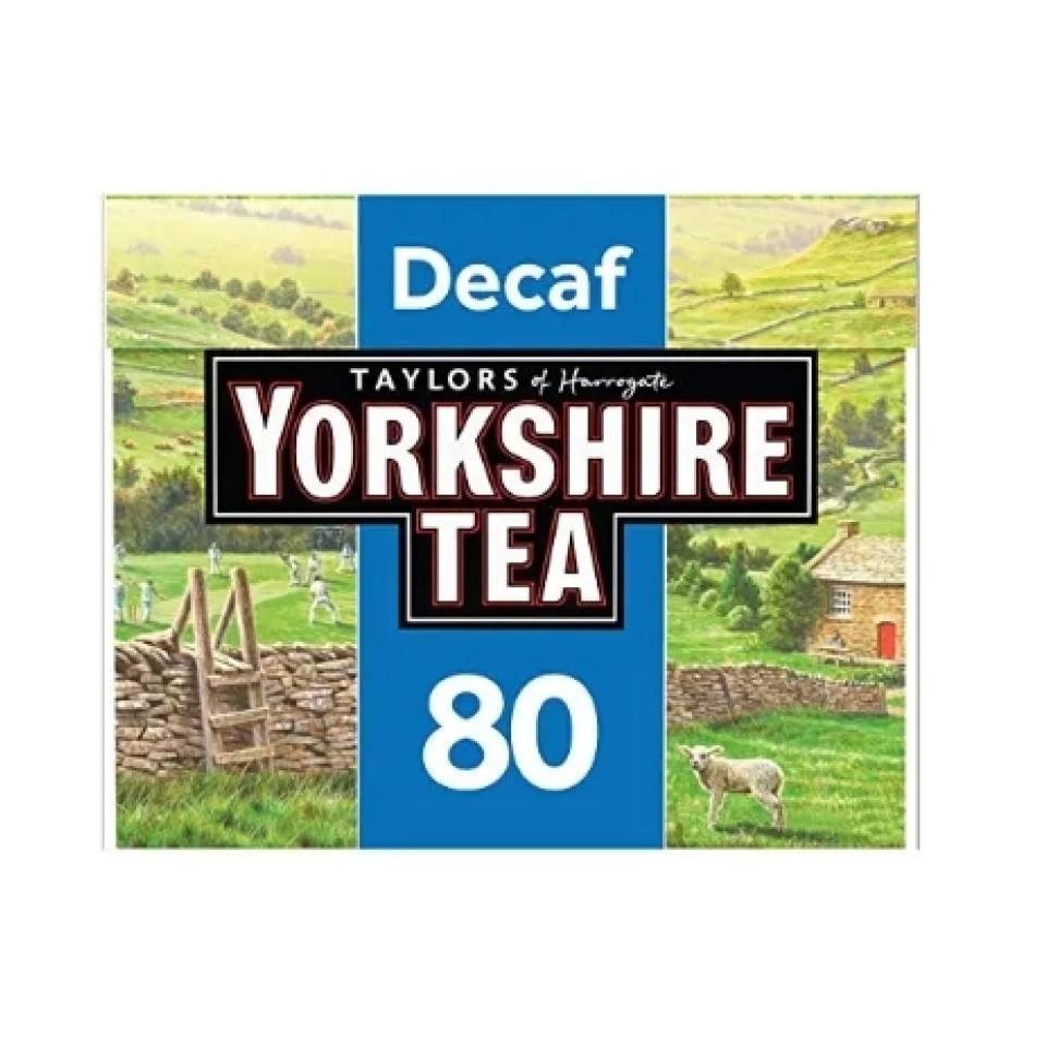 Taylors of Harrogate Yorkshire Tea Decaf 80 Tea Bags 250g at