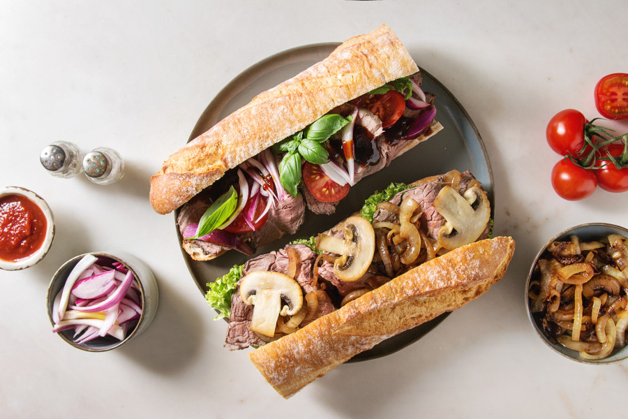 Steak & Onion Sandwich - Recipes from BritiShop, Thailand