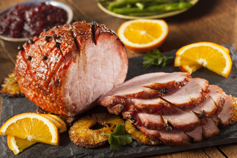 Spiced ginger-glazed ham - สูตรอาหารจากบริทิช็อป ประเทศไทย