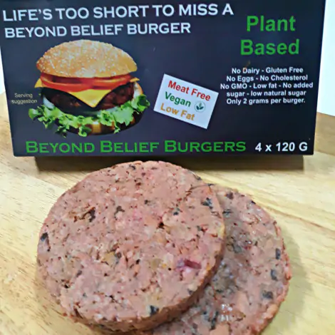 Beyond Belief Burgers (Vegan)