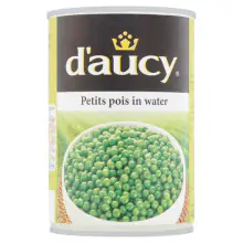 D'Aucy Petits Pois in Water - 400g