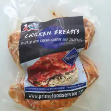 Chicken Breasts stuffed with cream cheese and jalapeno - 450g