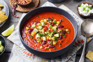 Tomato, pepper & bean one pot