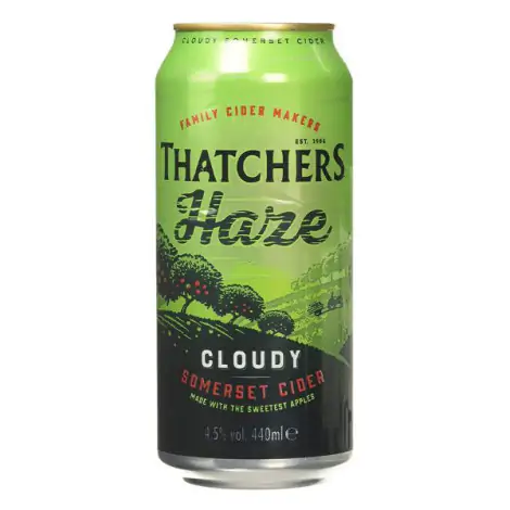 Thatchers Haze cider - 500ml cans