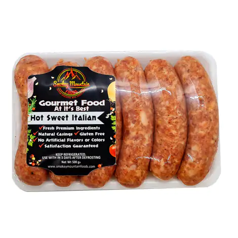 Hot Sweet Italian Sausages - 500g