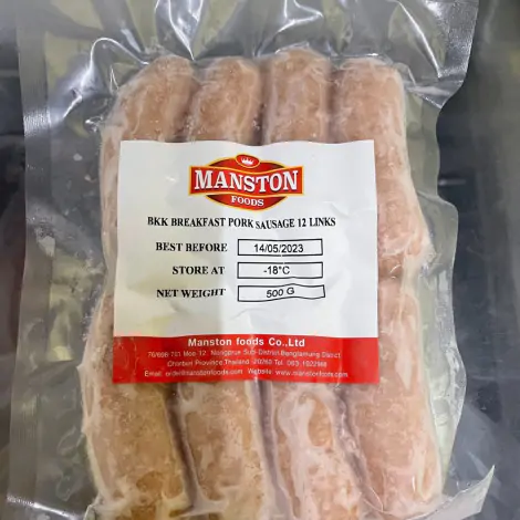 ไส้กรอกเบรคฟัส 12 ชิ้น - 500 กรัม - F5