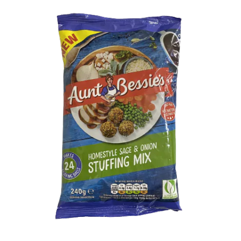 Aunt Bessie's Homestyle Sage & Onion Stuffing Mix -240g