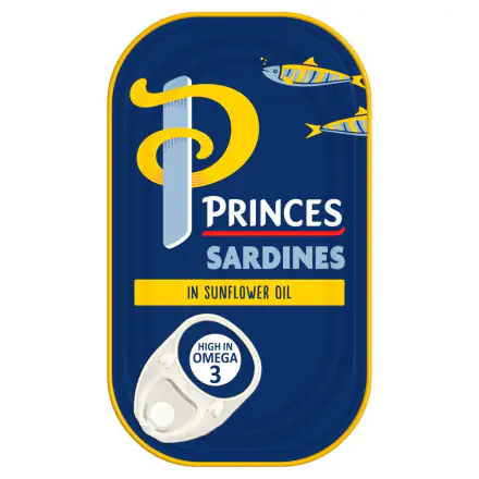Princes sardines in sunflower oil - 120g