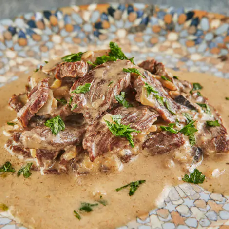 Beef stroganoff