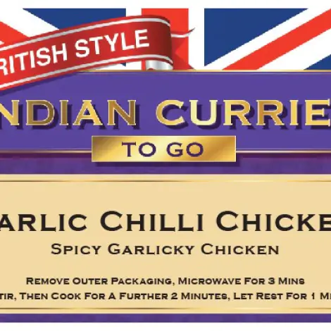 Garlic Chilli Chicken - British Indian Curries To Go