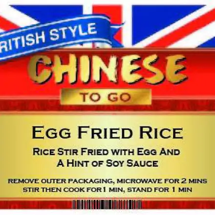 ข้าวผัดไข่ - British Style Chinese To Go