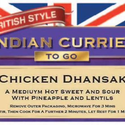 แกงกะหรี่ไก่ธานศักดิ์ Chicken Dhansak - British Indian Curries To Go
