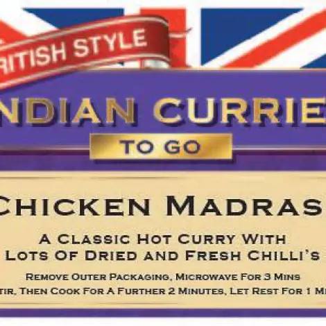 แกงไก่มาดราส - British Indian Curries To Go