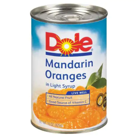 Dole Mandarin Orange in Light Syrup 425g.