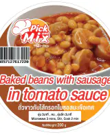 Baked beans with sausage in tomato sauce -200g