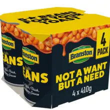 Branston Baked Beans In Tomato Sauce 4 X 410g