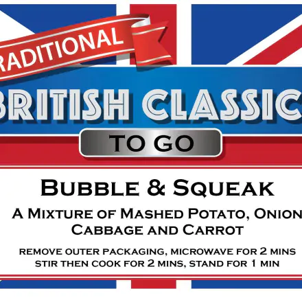 บั้บเบิ้ลแอนด์สควี้ก - British Classics To Go  F2