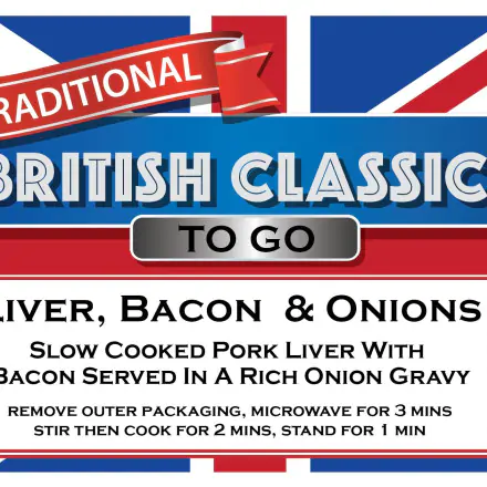 ผัดตับ เบคอน และหอมใหญ่ - British Classics To Go F2