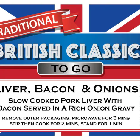 ผัดตับ เบคอน และหอมใหญ่ - British Classics To Go F2