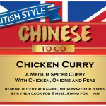 Chinese Chicken Curry - British Style Chinese To Go