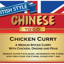 แกงกะหรี่ไก่สไตล์จีน - British Style Chinese To Go  F6