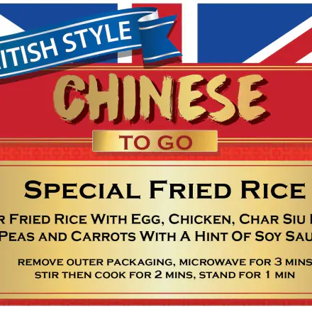 ข้าวผัดสูตรพิเศษ - British Style Chinese To Go  F6