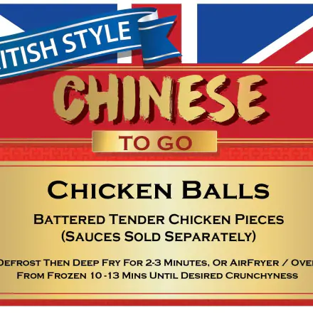 ลูกชิ้นไก่ (ไม่มีน้ำซอส) – British Style Chinese To Go  F6
