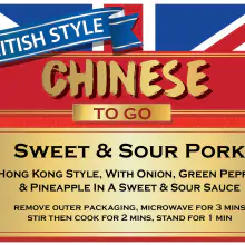 หมูผัดเปรี้ยวหวาน - British Style Chinese To Go F6