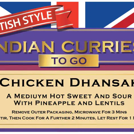 Chicken Dhansak - British Indian Curries To Go F10