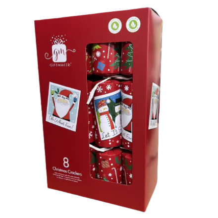 Luxury Christmas Crackers Novelty Characters 12inch (8 pieces/pc)