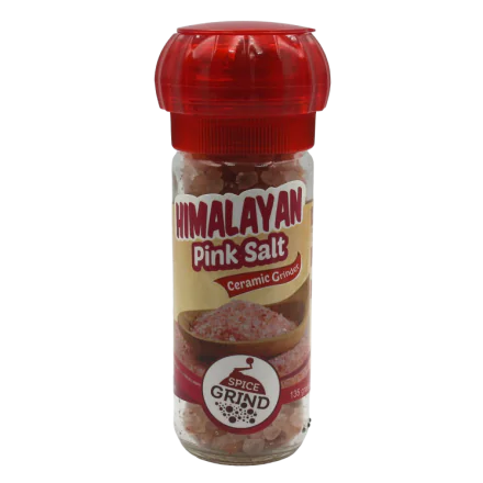 Himalayan pink salt refillable grinder, 135 grams