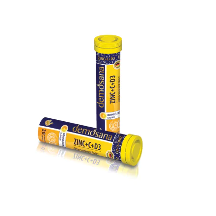 Demosana - ZinC+C+D3 Orange-Lemon Flavour 82g