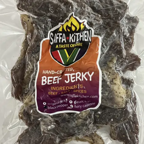 Saffa Kitchen - Beef Jerky - Black Pepper 200g