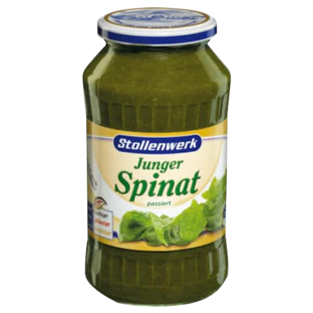 (Buy 1 Free 1) Sieved Spinach (Junger Spinat) - 650g (Short date)