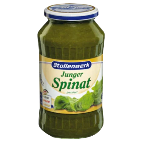 (Buy 1 get 2 FREE) Sieved Spinach (Junger Spinat) - 650g (Short date)