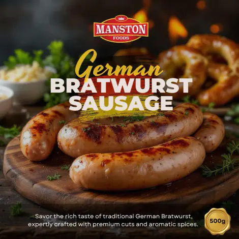 German Bratwurst Sausage - 500 g.
