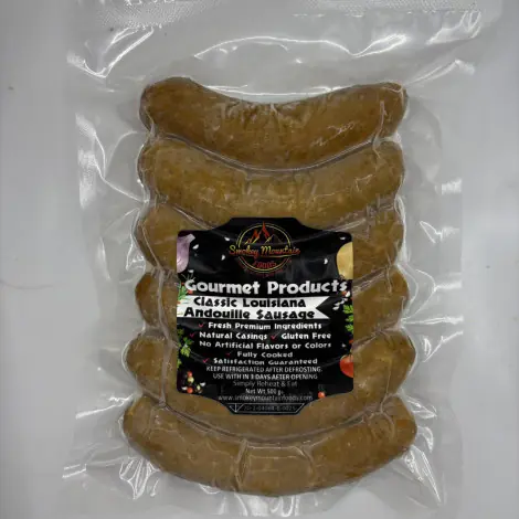 Classic Louisiana Andouille Smoked Sausage – 500g