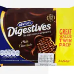 MCVITIE'S Digestives Milk Chocolate twin pack