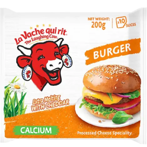 LA VACHE QUI RIT The Laughing Cow Sliced Burger Cheese 200 g.