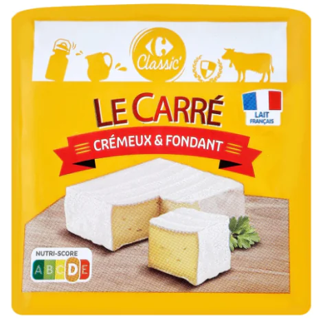 CARREFOUR Le Carre Cremeux & Fondant Cheese 230 g.